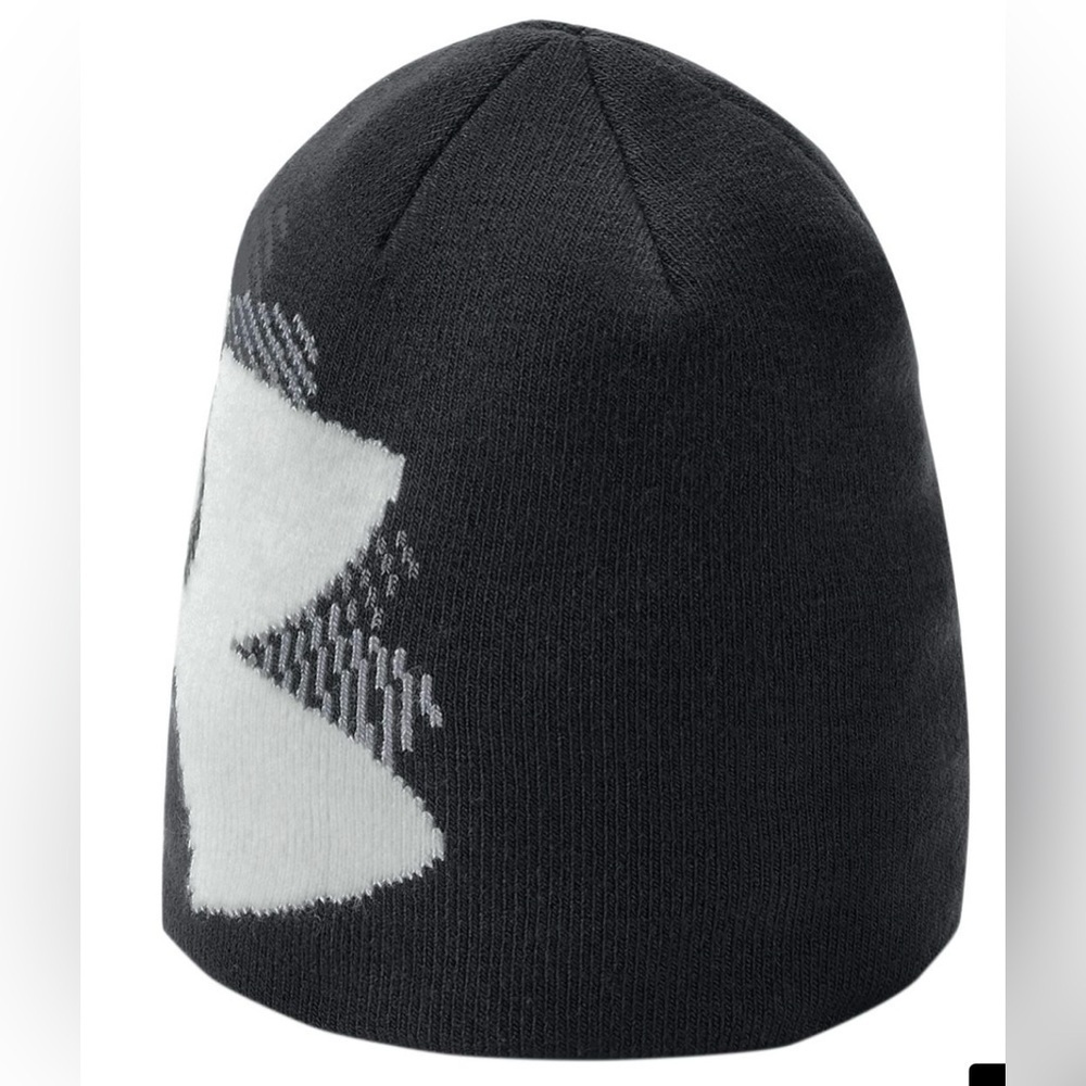 Under Armour Boys Black and White Knit Hat - Picture 2 of 5